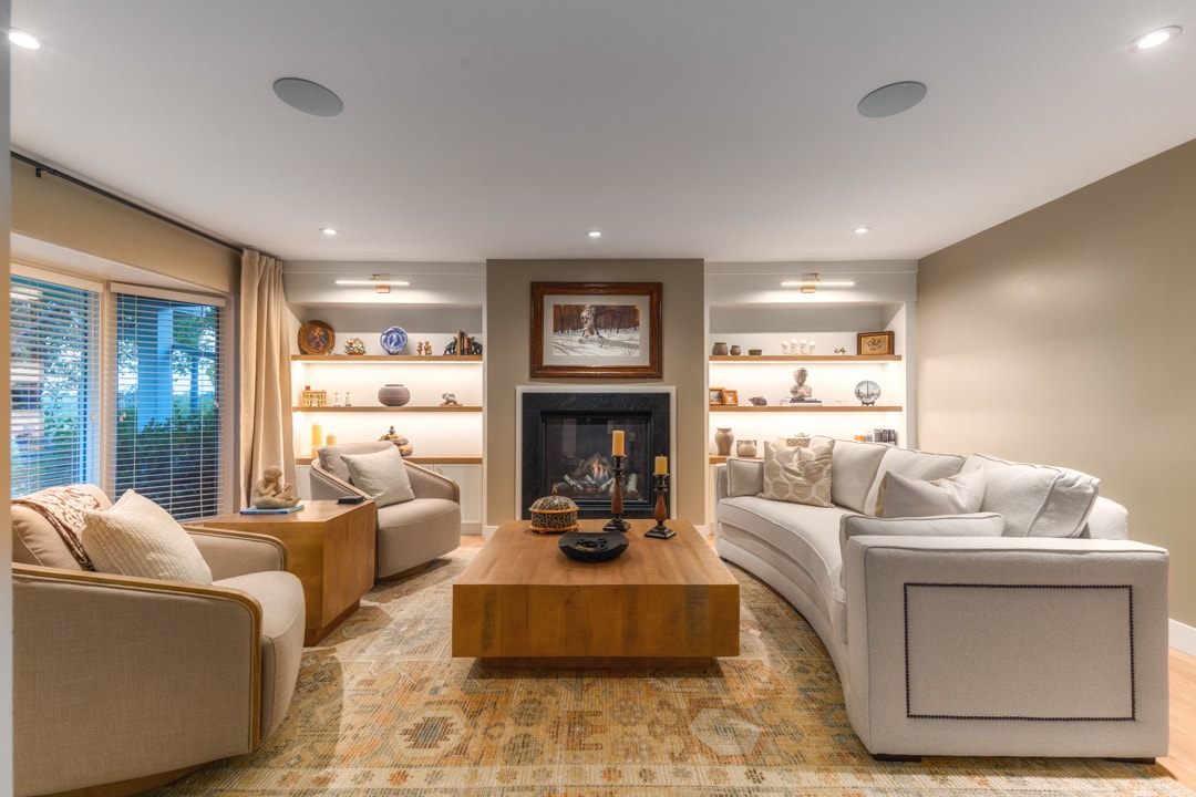 Full home renovation open concept interior